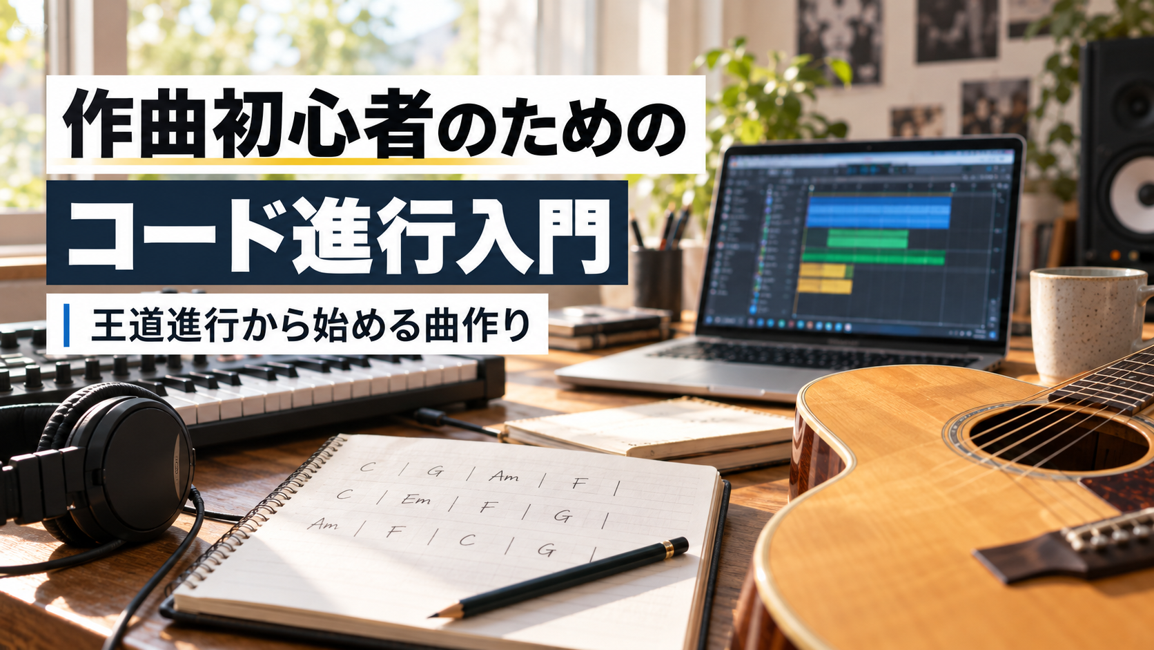 楽譜と音符のイメージ図