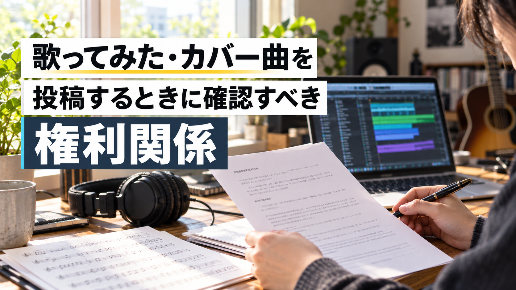 契約書と権利のイメージ図