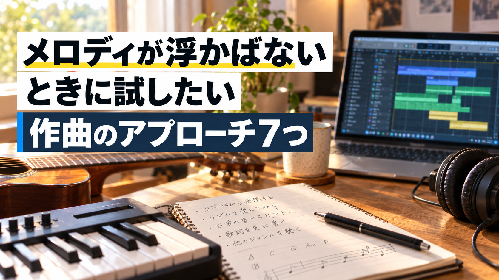 楽譜と音符のイメージ図
