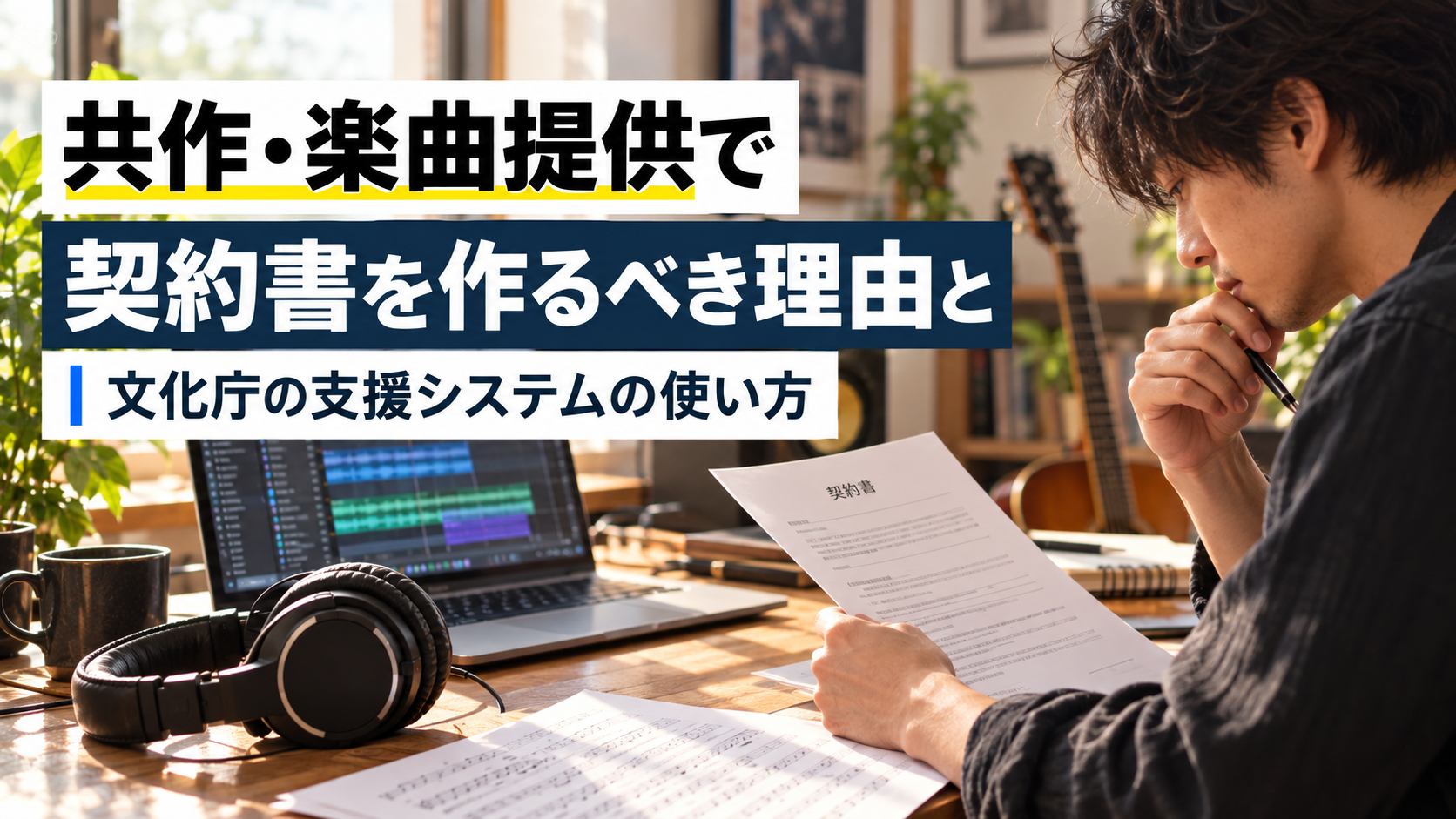 契約書と権利のイメージ図
