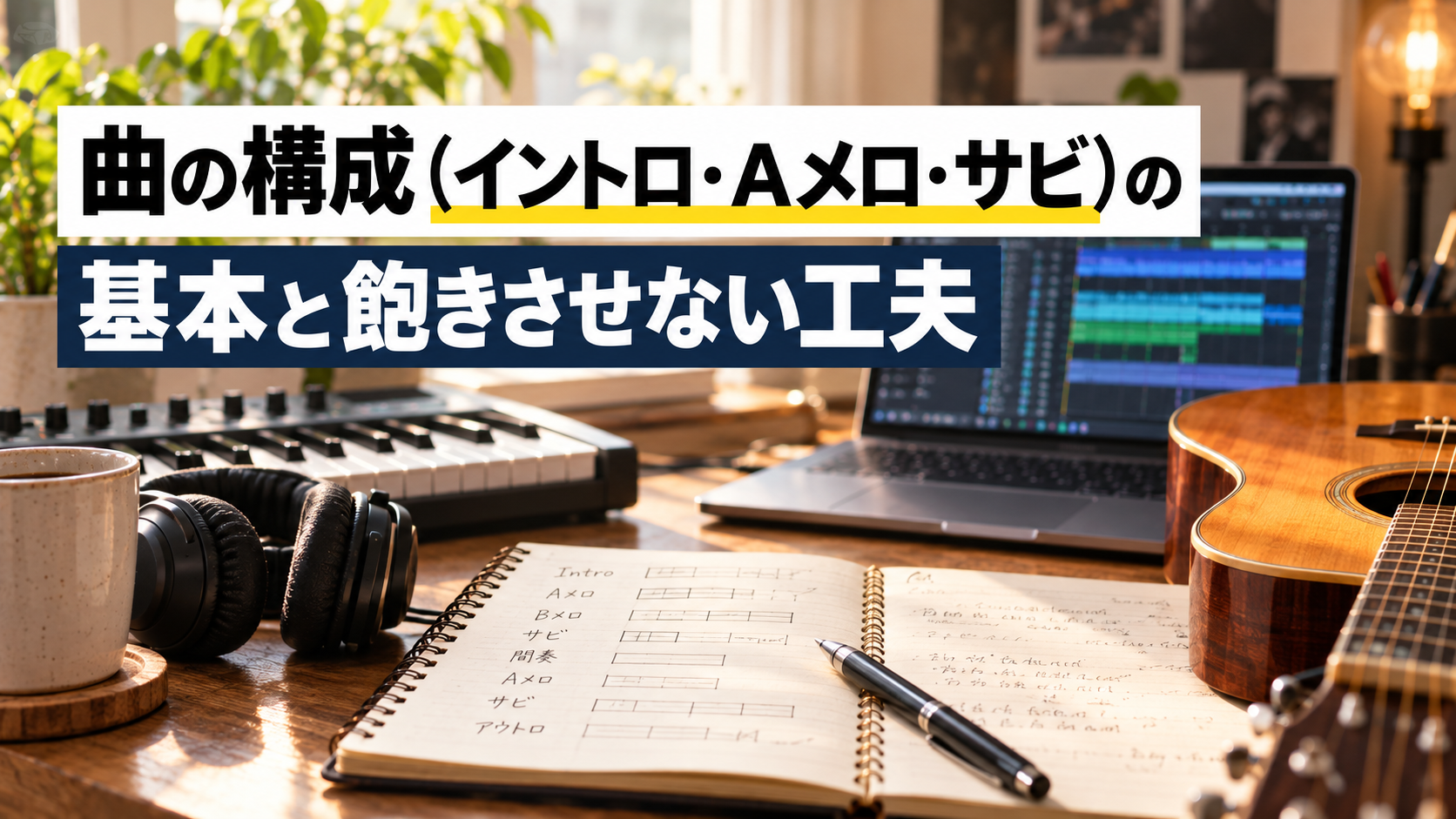 楽譜と音符のイメージ図